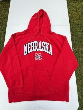 Heisman Reebok Vintage Red Nebraska Cornhuskers Hoodie